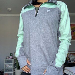 PINK Cute Gray Quarter-zip
